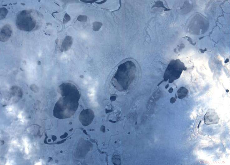 Proba-1 Captures Icy Detail of Russia s Lena River Delta – 15 Years in Orbit