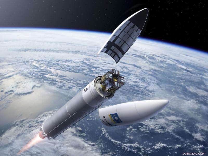 Ariane 5 Launches Four Galileo Satellites in a Single Flight