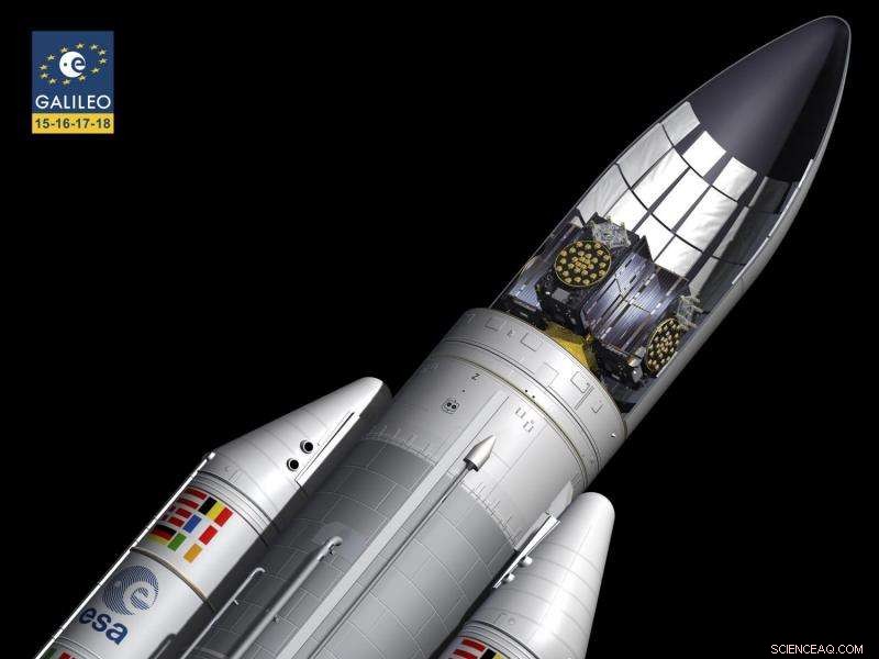 Ariane 5 Launches Four Galileo Satellites in a Single Flight