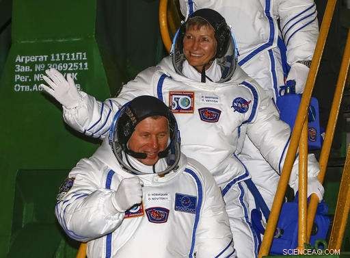 Soyuz Rocket Launches Three-Person Crew to the International Space Station