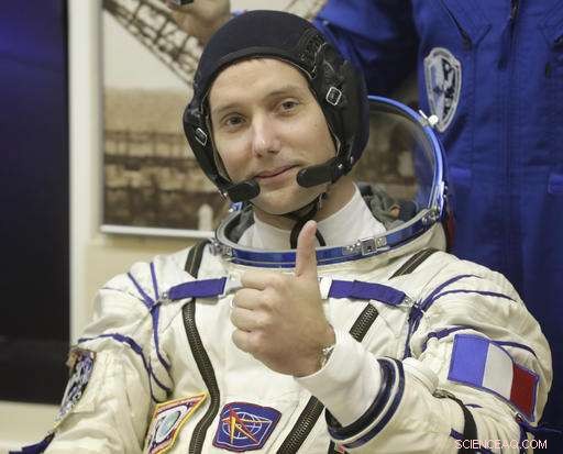 Soyuz Rocket Launches Three-Person Crew to the International Space Station