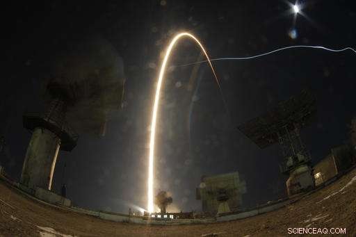 Soyuz Rocket Launches Three-Person Crew to the International Space Station