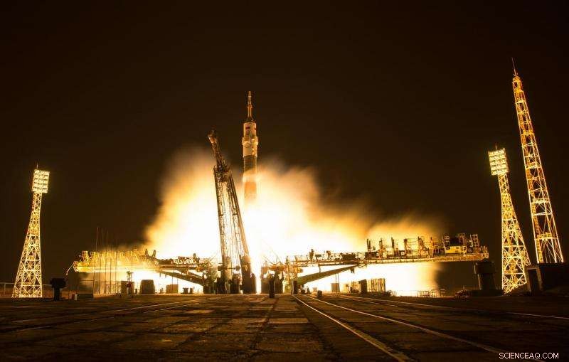 Expedition 50 Crew Embarks on Soyuz MS-03 Launch to the International Space Station