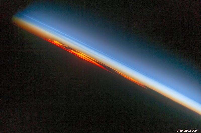 Fiery South Atlantic Sunset Captured by Astronaut on the ISS