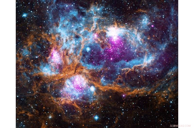 NGC 6357: A Celestial Winter Wonderland Revealed