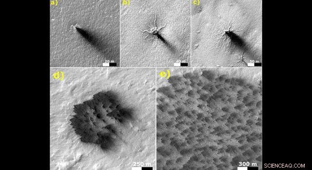 Mars’ Growing Troughs Could Morph Into Spider‑Like Features
