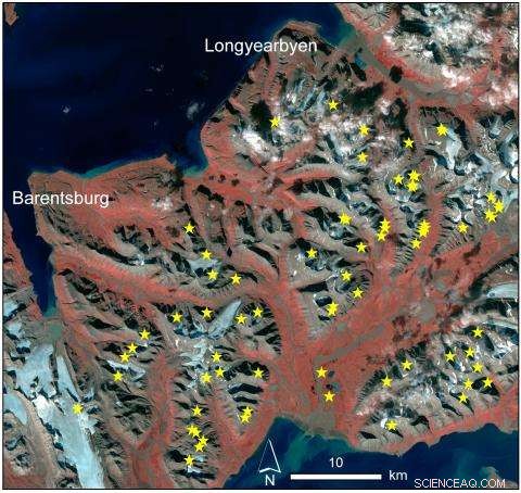 Satellite Detects Recent Avalanches in Svalbard