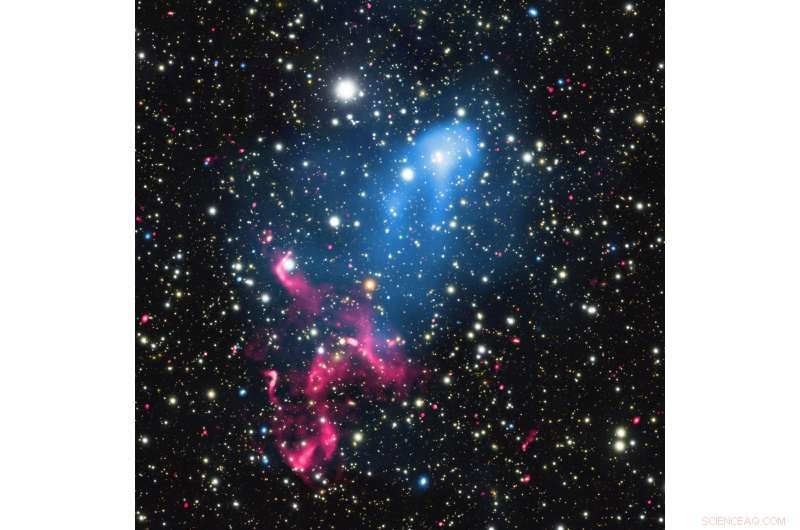 Astronomers Uncover Powerful Dual Cosmic Event: Black Hole Meets Galaxy Collision