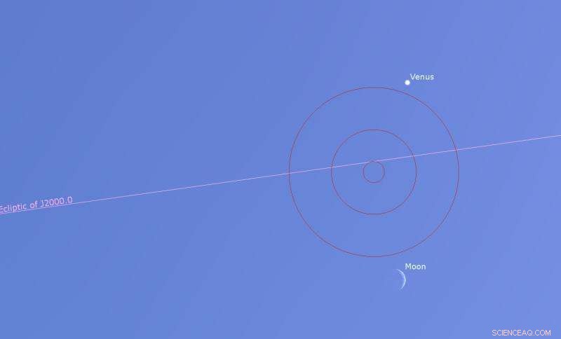Venus Dominates Dusk Skies at Peak Elongation