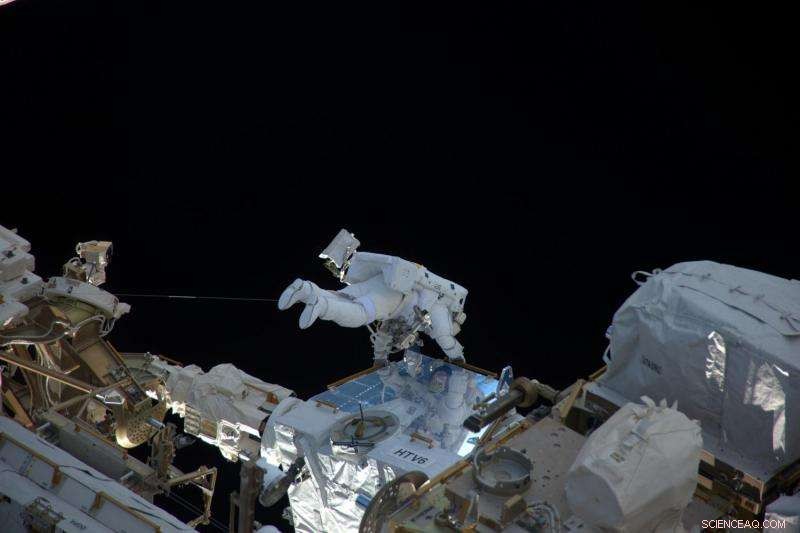 ESA Astronaut Thomas Pesquet s First Spacewalk: Historic Battery Upgrade