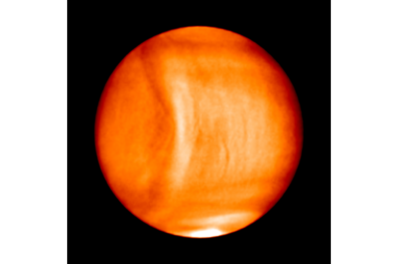 Astronomers Detect Unusual Bow-Shaped Feature in Venusian Atmosphere