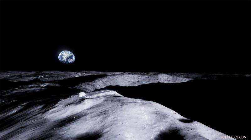 ESA Artist Visualizes a Temple on Shackleton Crater’s South Pole Peak