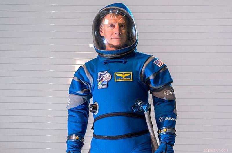 Boeing Debuts Blue Starliner Crew Spacesuits for ISS Missions