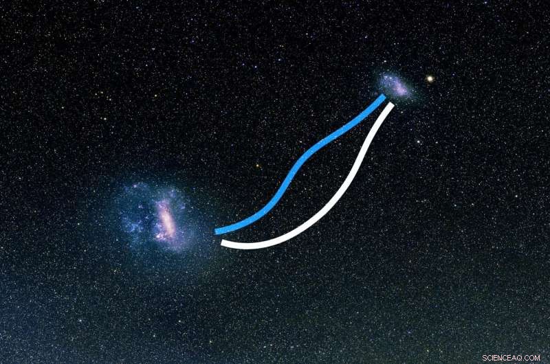 Stellar Bridge Reveals Connection Between Two Dwarf Galaxies