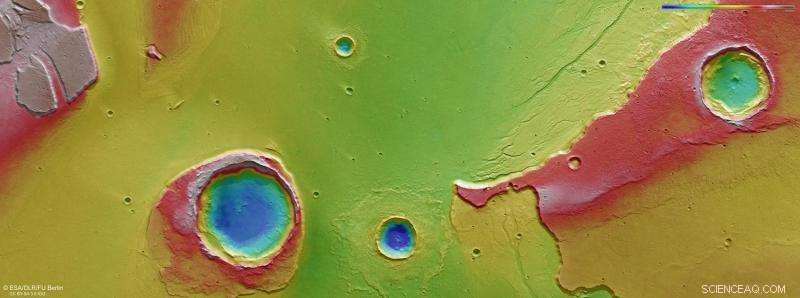 Mars Express Discovers Massive Flood Remnants in Kasei Valles