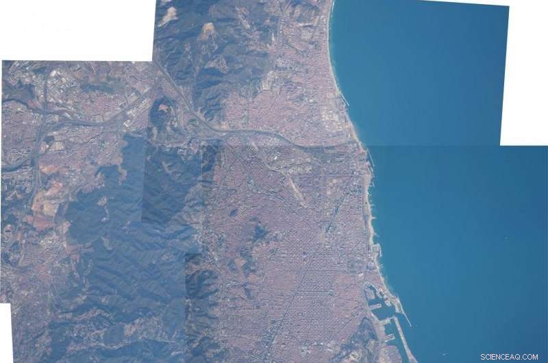 Barcelona Captured from the International Space Station