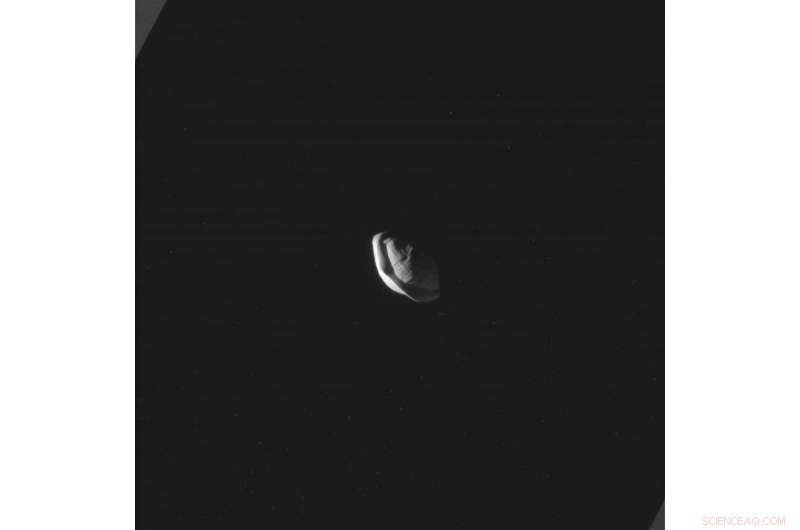 Cassini Reveals Unexpected Shape of Saturn’s Moon Pan