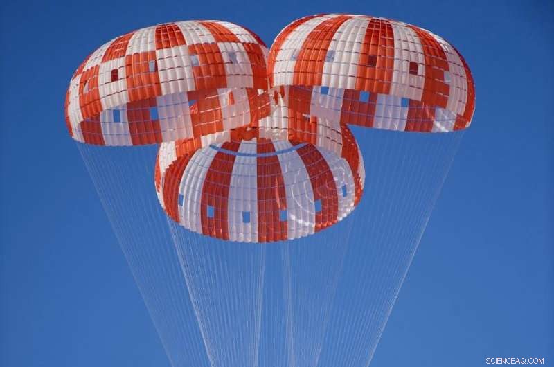 NASA Confirms Orion Spacecraft Parachutes Pass First Test at Yuma Proving Ground