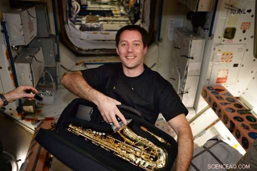 French Astronaut Celebrates Birthday with a Surprise Saxophone in Space