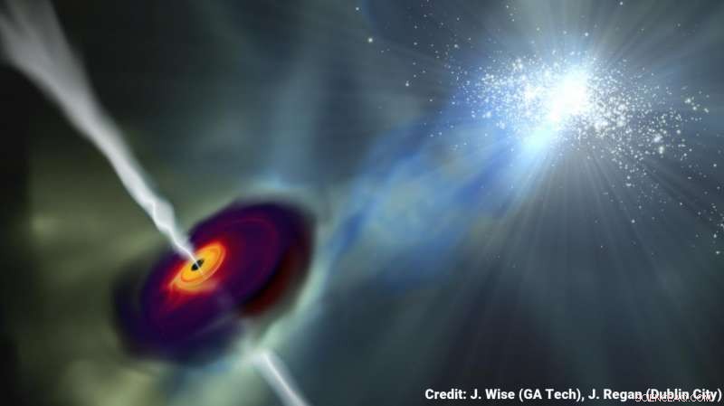Study Reveals Nearby Galaxies  Radiation Fueled First Supermassive Black Holes