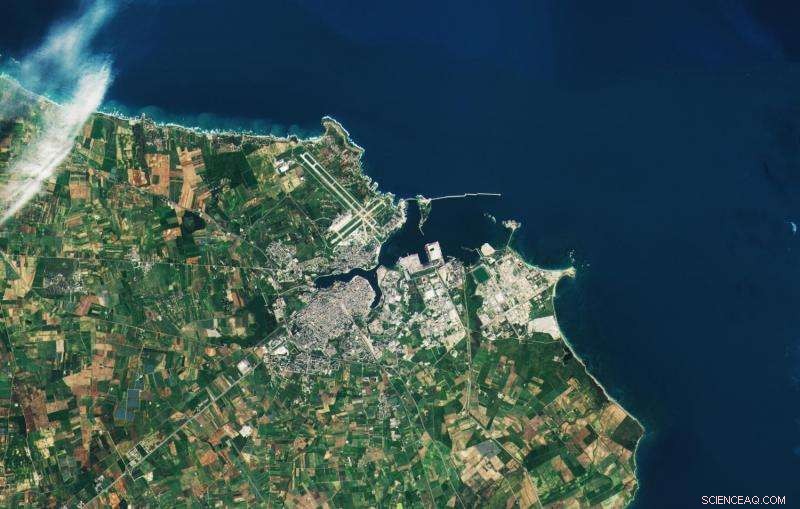 Sentinel‑2B Satellite Provides First Aerial View of Brindisi, Italy