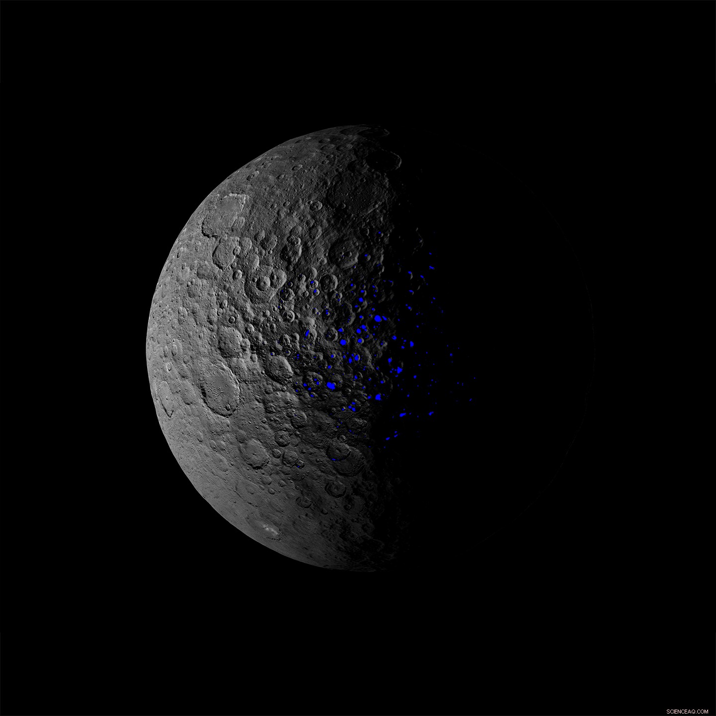 Ceres  Ice Deposits Reveal Dwarf Planet’s Tilt History