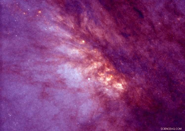 Astronomers Investigate Spiral Particle Dynamics in the Halo of a Starburst Galaxy