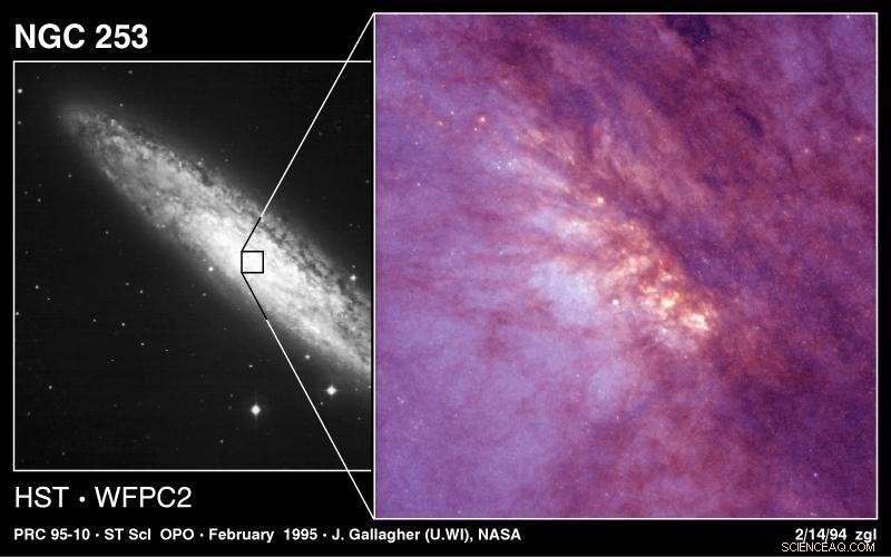 Astronomers Investigate Spiral Particle Dynamics in the Halo of a Starburst Galaxy