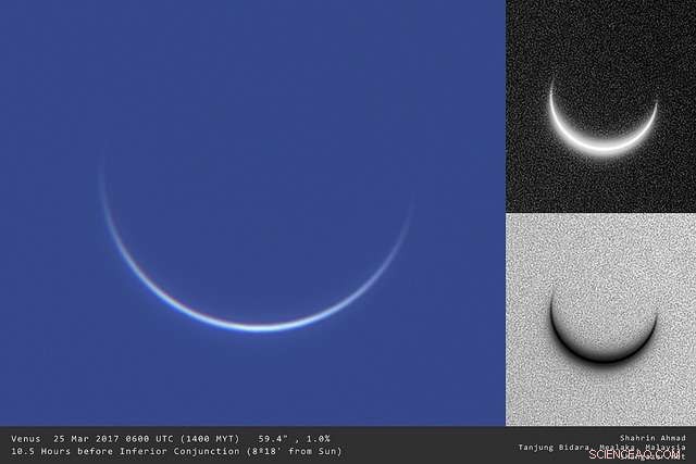 Discover Venus s Rotating Horns at Dawn