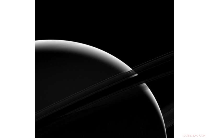 Stunning View: A Sliver of Saturn’s Sunlit Hemisphere