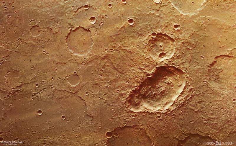 Triple-Impact Crater on Mars Reveals Fragmented Meteoroid