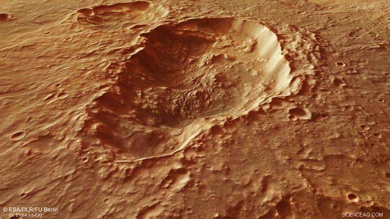 Triple-Impact Crater on Mars Reveals Fragmented Meteoroid
