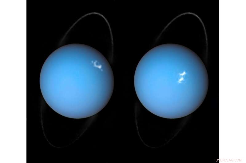 Hubble Telescope Captures Auroras on Uranus
