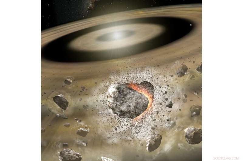 How Collisions Create Gas in Debris Disks Around Young Stars