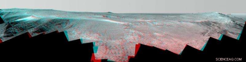 NASA’s Opportunity Rover Advances Through the Tribulation Crater