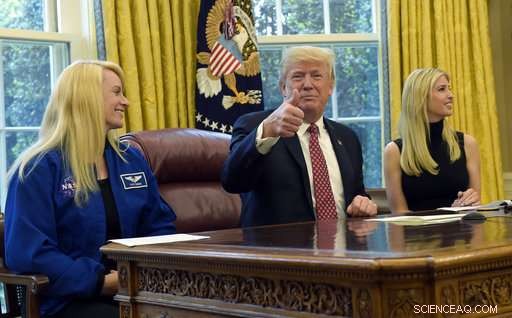 NASA Astronaut Sets New US Space Record, Receives Call from President Trump