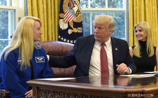 NASA Astronaut Sets New US Space Record, Receives Call from President Trump