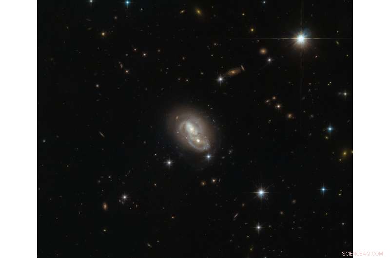Hubble Captures Two Galaxies Colliding Near the Constellation Lepus