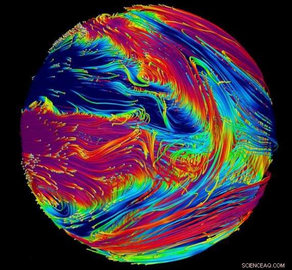 Variable Winds on Hot Giant Exoplanet Illuminate Magnetic Field Dynamics