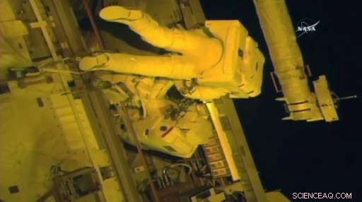 US Astronauts Complete Critical Power Box Replacement on ISS