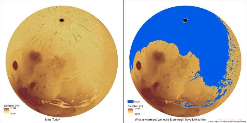 New Research Quantifies Water Volume Required to Shape Martian Valleys