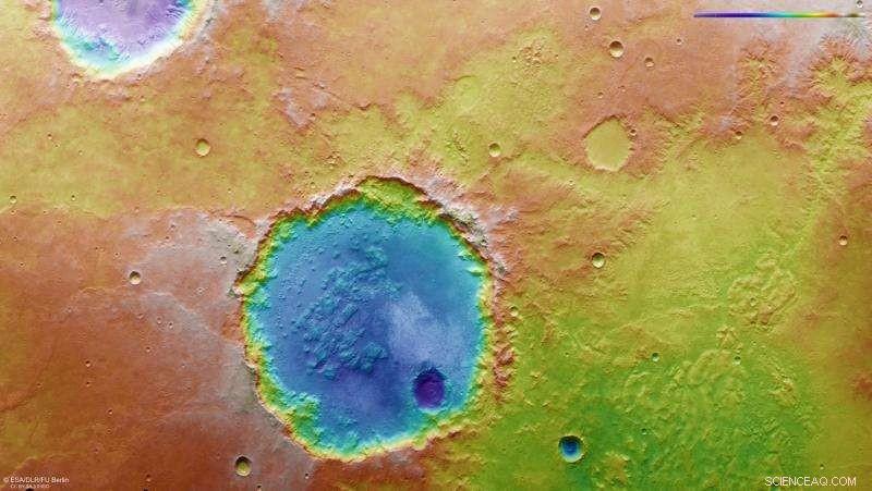 Unveiling Mars  Watery History: Insights from a 70 km Crater