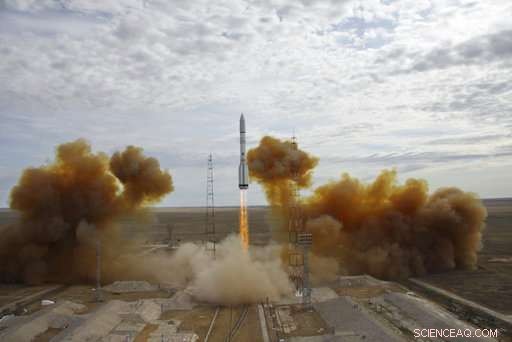 Proton-M Rocket Launches US Satellite EchoStar-21 into Orbit