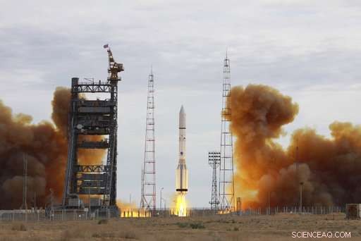 Proton-M Rocket Launches US Satellite EchoStar-21 into Orbit