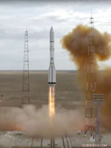 Proton-M Rocket Launches US Satellite EchoStar-21 into Orbit