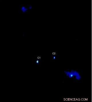 First Confirmed Detection of Orbiting Supermassive Black Holes