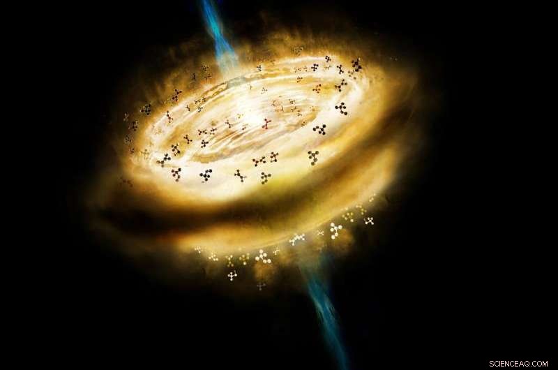 Scientists Discover Prebiotic Atmosphere on Accretion Disk of a Young Protostar