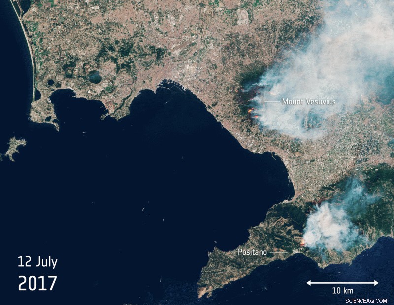 Vesuvius Ignites: Recent Wildfires Rage on Volcano s Slopes