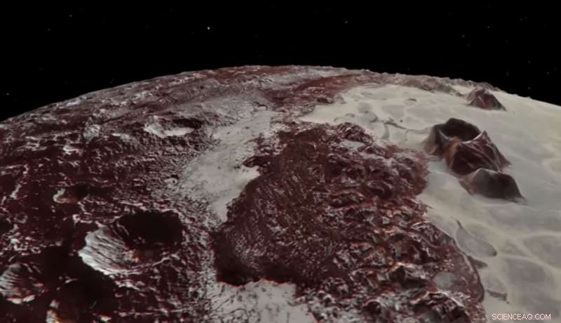 Explore Pluto’s Majestic Mountains and Icy Plains: A Stunning Flyover Video