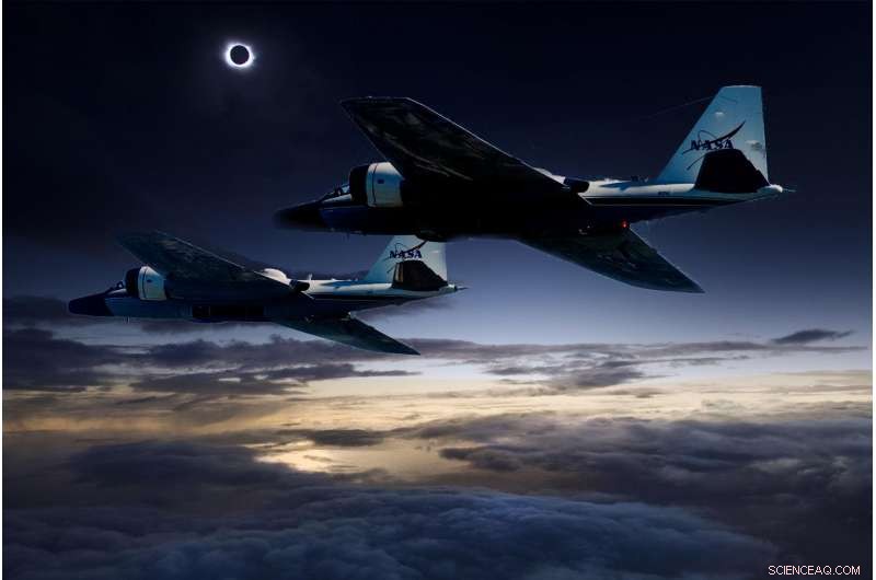 NASA’s WB‑57F Jets Capture the Total Solar Eclipse from the Sky